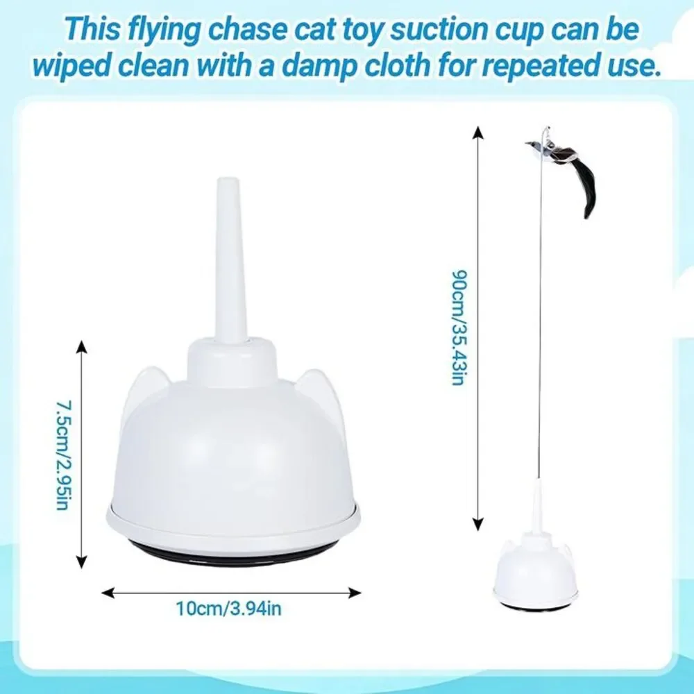 Interactive Cat Toys for Indoor Cats Toy Wand 360° Flying Bird Cat Toy